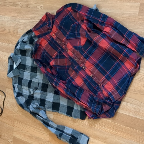 Old Navy Tops - Plaid Flannels Bundle
